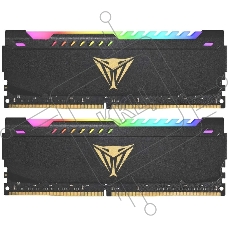 Оперативная память Patriot Viper Steel, DDR4, 32GB (2x16GB), 3600MHz, CL20, с радиатором, RGB, черный