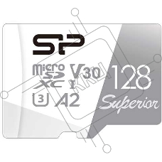 Флеш карта microSD 128GB Silicon Power Superior Pro A2 microSDXC Class 10 UHS-I U3 Colorful 100/80 Mb/s (SD адаптер)
