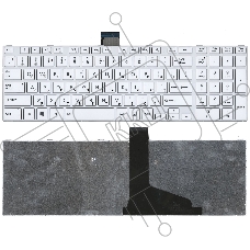 Клавиатура для ноутбука Toshiba Satellite L850 L875 L870 L855 белая c белой рамкой