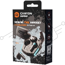 Наушники игровые  CANYON headset Doublebee GTWS-2 Gaming Black