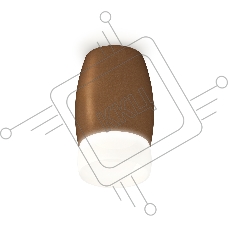 Светильник Ambrella Light XS1124023 SCF/FR кофе песок/белый матовый MR16 GU5.3 (C1124, N7177)