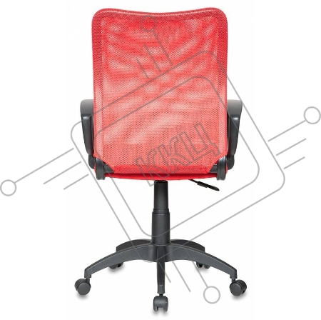 Кресло Бюрократ Ch-599/R/TW-97N  Кресло (спинка красная сетка TW-35N, сиденье красное TW-97N)