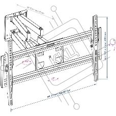 Кронштейн для телевизора Arm Media PT-16 NEW черный 22