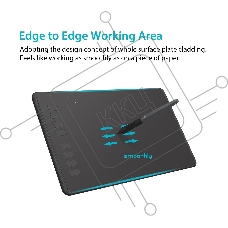 Планшет для рисования Huion Inspiroy H950P USB черный