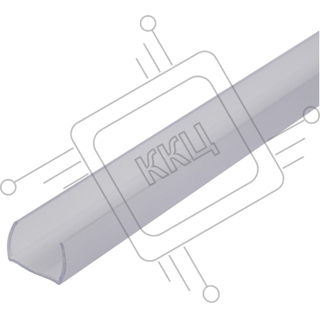 Короб пластиковый для гибкого неона 12х12мм, длина 1 метр (цена за 1 шт.)