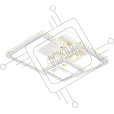 Управляемый светодиодный светильник Ambrella light FA1732/3 WH/CH белый/хром 145W 3000K/4200K/6400K 670*510*150 (ПДУ РАДИО 2.4G)