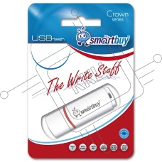 Флеш карта USB 2.0 Flash Drive 64GB Smartbuy Crown White (SB64GBCRW-W)