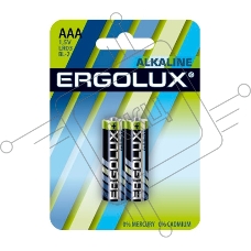 Элемент питания алкалиновый Ergolux LR03 BL-2 1.5В Alkaline (блист.2шт)