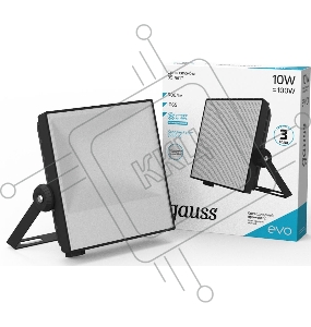 Прожектор светодиодный Gauss EVO 10W 900 lm IP65 6500К, IK04, черный 1/30