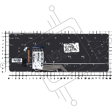 Клавиатура для ноутбука HP Spectre X360 13-4000 серебристая с подсветкой