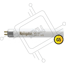 Лампа люминесцентная 94 109 NTL-T5-21-840-G5 21Вт T5 4200К G5 Navigator 94109