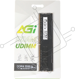 Память AGI 8Gb DDR4 2666MHz DIMM AGI266608UD138 UD138 RTL PC4-25600 288-pin Ret