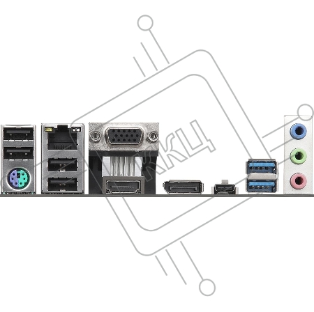 Материнская плата Asrock N100M 1xDDR4 mATX AC`97 6ch(5.1) GbLAN+VGA+HDMI+DP