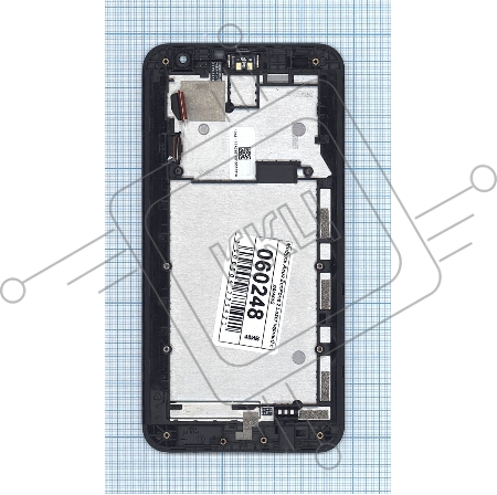 Дисплей для Asus ZenFone 2 Laser ZE550KL черный с рамкой