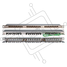 Hyperline PPHD-19-24-8P8C-C6-SH-110D Патч-панель высокой плотности 19