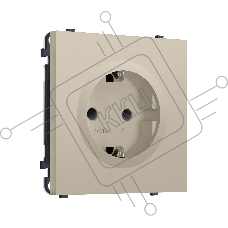 Комплект механизма электрической розетки SIGMA Кашемир 50Hz 2P+E с/з с/ш 16A-250V QUANT PRO (SP3470, PR141)