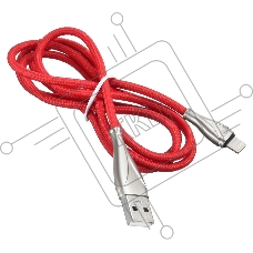 Кабель Digma USB A (m) Lightning (m) 1.2м красный