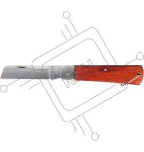 Нож складной, 200 мм, прямое лезвие, деревянная ручка// Sparta