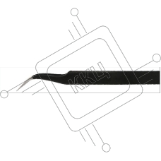 Пинцет изогнутый антистатический Jakemy JM-T7-15