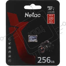 Флеш карта microSDHC 256GB Netac P500 ULTRA <NT02P500ULT-256G-S>  (без SD адаптера) 100MB/s