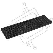 Клавиатура проводная Smartbuy ONE 113 USB черная (SBK-113U-K)/20