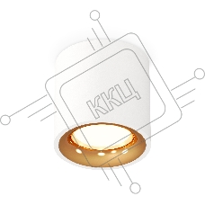 Светильник Ambrella Light XS7531024 SWH/PYG белый песок/золото желтое полированное MR16 GU5.3 (C7531, N7014)
