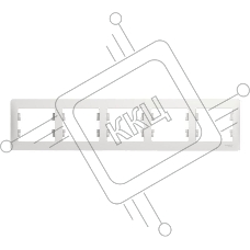 Рамка 5-м Glossa горизонт. бел. SchE GSL000105