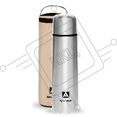 Термос для напитков Арктика 101-1000A 1л. серебристый с чехлом (101-1000A/SIL)