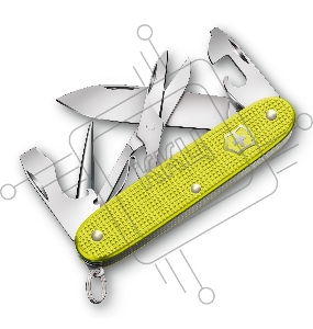 Нож перочинный Victorinox Pioneer X (0.8231.L23) 93мм 9функц. желтый подар.коробка