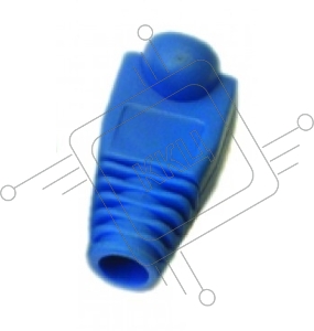 Защитные колпачки для кабеля 6,0мм cat.5, на соединение коннектора с кабелем, синий, 100 шт. в пчк