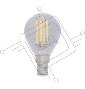 Лампа филаментная REXANT Шарик GL45 9.5 Вт 950 Лм 4000K E14 прозрачная колба