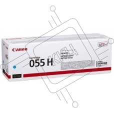 Картридж лазерный Canon 055 H C (3019C002) голубой (5900стр.) для Canon i-SENSYS серий MF740, LBP660