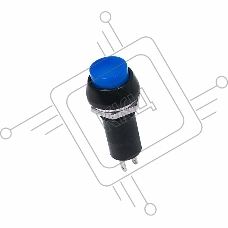 Выключатель-кнопка  250V 1А (2с) ON-OFF  синяя  REXANT