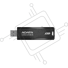 Накопитель SSD внешний USB 3.2 2TB BLACK SC610-2000G-CBK/RD ADATA