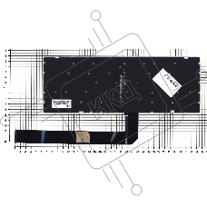 Клавиатура для ноутбука Lenovo Yoga Chromebook C630, черная с подсветкой