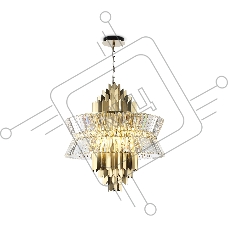 Люстра Ambrella light LH41023/18 BS/CL латунь/прозрачный E14*18 max 40W D700*750