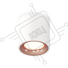 Светильник Ambrella Light XS7531025 SWH/PPG белый песок/золото розовое полированное MR16 GU5.3 (C7531, N7015)