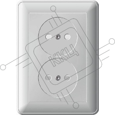 Розетка 2-м СП W59 16А IP20 защ. шторки без заземл. сл. кость SchE RS16-254-28