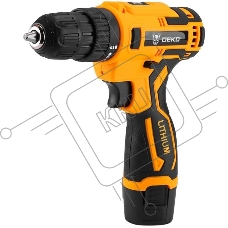 Дрель-шуруповерт Deko Banger 12V Li-Ion, Аккумуляторная, 12В, 2 АКБ, Кейс