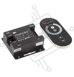 Контроллер с ПДУ радио Iek LSC1-MONO-216-RF-20-12-B (черный) MONO 3 канала 12В, 6А, 216Вт IEK