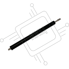 Вал резиновый НР LJ P1005/P1006/P1505/M1120/M1522/LBP-3010/ 3018/3050/3100/3108/3150/MF4410 (RC2-1183/LPR-P1505) ELP
