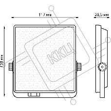 Прожектор светодиодный Gauss EVO 10W 900 lm IP65 6500К, IK04, черный 1/30