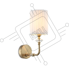 Настенный светильник Ambrella light LH71506 BS/FR латунь/белый матовый E14 max 40W 230*120*310