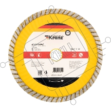 Диск алмазный отрезной KRANZ Turbo волна 180x22.2 мм