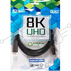 Кабель соединительный DISPLAY PORT v1.4, 8K@60Hz, 1.5m iOpen (Aopen/Qust) <ACG633-1.5M>
