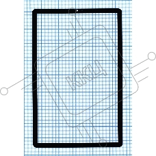 Стекло для Samsung Galaxy Tab S5E SM-T725 черное