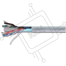 Кабель витая пара U/UTP кат.5E 1х2х24AWG solid CU PVC сер. (м) Rexant 01-0002