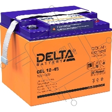 Аккумуляторная батарея Delta GEL 12-45 напряжение 12В, емкость 45Ач (196х166х173mm)