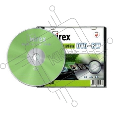 Диск DVD-RW Mirex 4.7 Gb, 4x, Slim Case (1), (1/50)