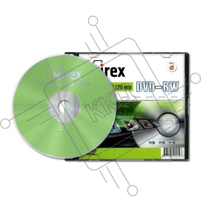Диск DVD-RW Mirex 4.7 Gb, 4x, Slim Case (1), (1/50)